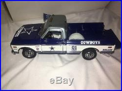 Danbury Mint Dallas Cowboys 1972 Chevy Tailgate Pickup Truck 124 In Original Bo
