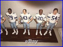 Danbury Mint Dallas Cowboys 1977 Championship Figurines Landry Staubach Dorsett