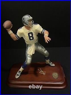 Danbury Mint Dallas Cowboys Troy Aikman Statue Figurine Sculpture