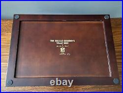 Danbury Mint NFL Dallas Cowboys Football Wood Jewelry Trinket Chest Valet Box