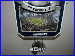 Danbury Mint NFL Dallas Cowboys Stadium 15 Cuckoo Clock Go Cowboys! Working