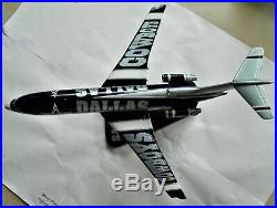 Danbury Mint NFL Dallas Cowboys Team Plane Boeing 727-100 Diecast Airplane & Coa