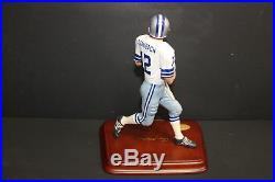 Danbury Mint Roger Staubach Qb Dallas Cowboys Figurine Original Packing & Box
