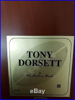 Danbury Mint Tony Dorsett Dallas Cowboys All Star NFL Football Rare! HTF