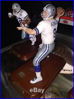 Danbury Mint Troy Aikman Dallas Cowboys Figurine Rare