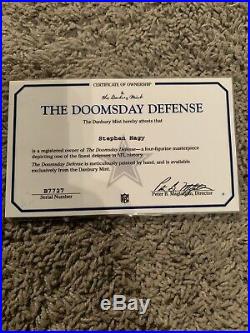 Danbury Mint-dallas Cowboys Doomsday Defense-excellent Condition! Very Rare! Coa