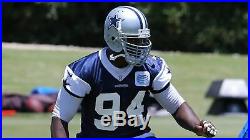 DeMarcus Ware Used Helmet Schutt Facemask Dallas Cowboys Practice Photo Matched
