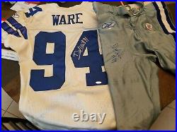 DeMarcus ware Game Used Autographed Cowboys Uniform Jersey Pants