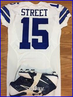 Devin Street Dallas Cowboys Game Issued Used Worn Jersey Cleats Pitt Panthers