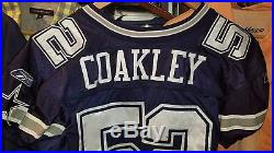 Dexter Coakley Dallas Cowboys Game Used Worn Jersey Size 48 Reebok Tag 04-48