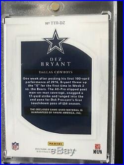 Dez Bryant 2016 National Treasures Game-Used Laundry Tag 1 of 1