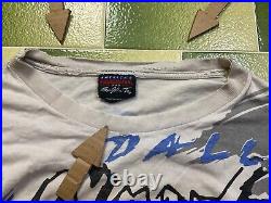 Distressed Vintage 1994 NFL Dallas Cowboys All Over Print T-Shirt 2 Sided XXL