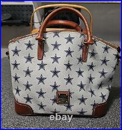 Dooney and Bourke Dallas Cowboys Domed Zip Satchel EUC