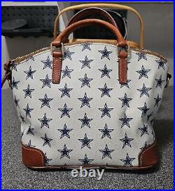 Dooney and Bourke Dallas Cowboys Domed Zip Satchel EUC