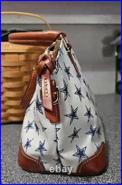 Dooney and Bourke Dallas Cowboys Domed Zip Satchel EUC