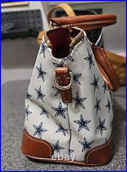 Dooney and Bourke Dallas Cowboys Domed Zip Satchel EUC