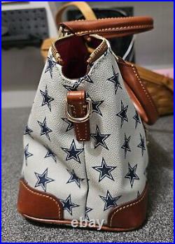 Dooney and Bourke Dallas Cowboys Domed Zip Satchel EUC