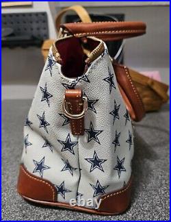 Dooney and Bourke Dallas Cowboys Domed Zip Satchel EUC