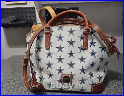 Dooney and Bourke Dallas Cowboys Domed Zip Satchel EUC