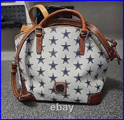 Dooney and Bourke Dallas Cowboys Domed Zip Satchel EUC