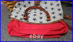 Dooney and Bourke Dallas Cowboys Domed Zip Satchel EUC