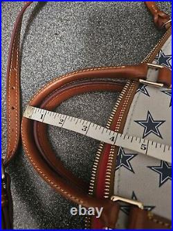 Dooney and Bourke Dallas Cowboys Domed Zip Satchel EUC