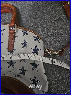 Dooney and Bourke Dallas Cowboys Domed Zip Satchel EUC