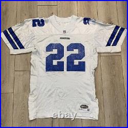 EMMITT SMITH DALLAS COWBOYS AUTHENTIC WILSON PRO LINE JERSEY MEN WHITE sz 48