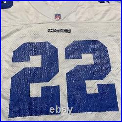 EMMITT SMITH DALLAS COWBOYS AUTHENTIC WILSON PRO LINE JERSEY MEN WHITE sz 48