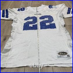 EMMITT SMITH DALLAS COWBOYS AUTHENTIC WILSON PRO LINE JERSEY MEN WHITE sz 48