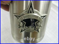 ES89 Set of 4 NFL Dallas Cowboys Beer Steins Mugs & Stainless Steel Koozie