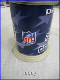 ES89 Set of 4 NFL Dallas Cowboys Beer Steins Mugs & Stainless Steel Koozie