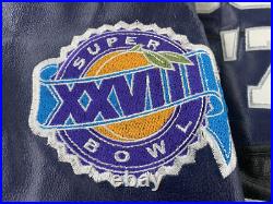 ES 230 Dallas Cowboys 5 Time Super Bowl Leather NFL Football Jacket LARGE