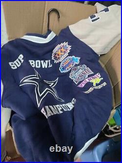 EXCELLENT Dallas Cowboys Super Bowl 5X Champions Jacket NFL G-lll Football