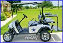 EZGO Custom Dallas Cowboys 4 Passenger Seat Golf Cart Car 36V TXT
