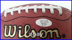 Emmit Smith Dallas Cowboys Autographed Wilson Football Case COA Field Of Dreams