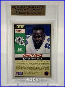 Emmitt Smith 1990 Score Supplemental #101T Rookie RC BGS 9.5 Gem Mint (PSA 10)