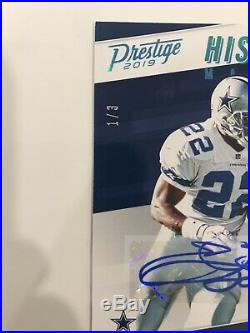 Emmitt Smith 1/3 SSP 2019 Prestige History Makers Auto Autograph Dallas Cowboys
