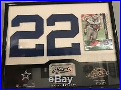 Emmitt Smith 2002 Signing Bonus Auto Plaque 12/150 Cowboys