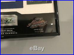 Emmitt Smith 2002 Signing Bonus Auto Plaque 12/150 Cowboys