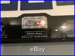 Emmitt Smith 2002 Signing Bonus Auto Plaque 12/150 Cowboys