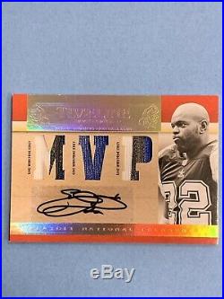 Emmitt Smith 2007 Playoff National Treasures Timeline Triple Patch Auto 3/5 RARE