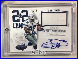 Emmitt Smith 2013 Panini certified Cowboys game-worn patch auto autograph 2/5
