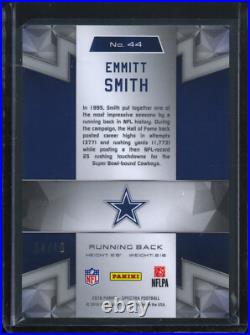 Emmitt Smith 2016 Spectra Neon Pink Prizm #44 Serial #'d /10 Dallas Cowboys