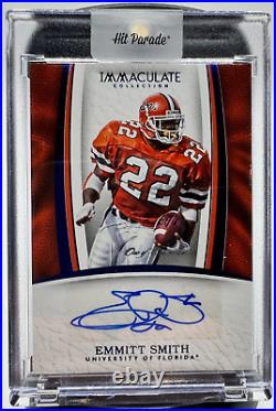 Emmitt Smith 2017 Immaculate Collection Collegiate Autograph 1/1 Gators Cowboys