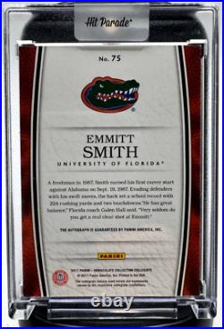 Emmitt Smith 2017 Immaculate Collection Collegiate Autograph 1/1 Gators Cowboys