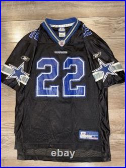 Emmitt Smith #22 Dallas Cowboys NFL Black Reebok Jersey Youth XL 18-20