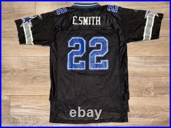 Emmitt Smith #22 Dallas Cowboys NFL Black Reebok Jersey Youth XL 18-20