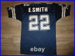 Emmitt Smith #22 Dallas Cowboys NFL Champion Football Jersey 44 medium