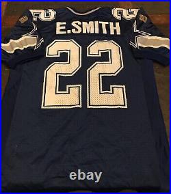 Emmitt Smith #22 Dallas Cowboys NFL Wilson Football Jersey SZ 48 Rookie